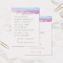 Lilac Watercolor Join/Party cards