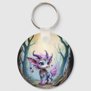 Lilac Whisper – Enchanted Forest Guardian. Keychain