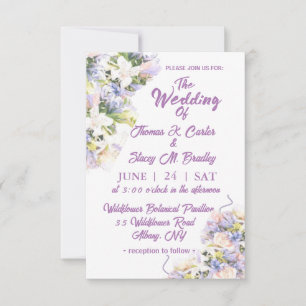 Lilac Wildflower floral Wedding