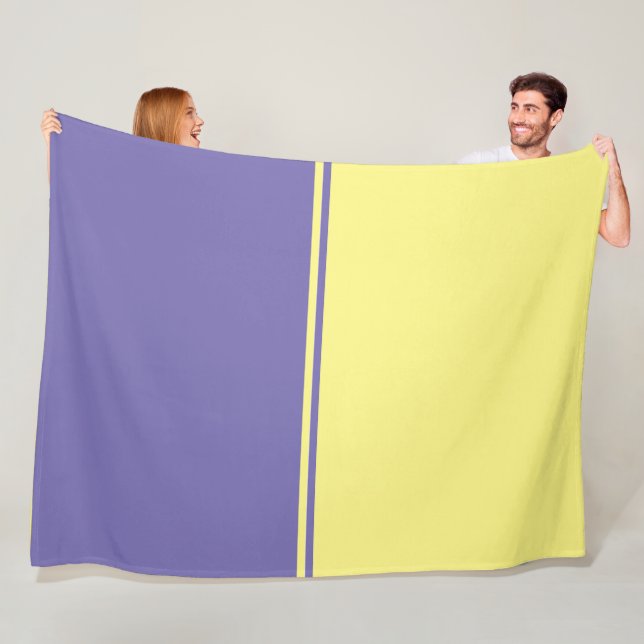 Lilac & Yellow Comfy Blanket  (In Situ)