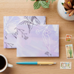 Lilacs and Bluebirds Envelope