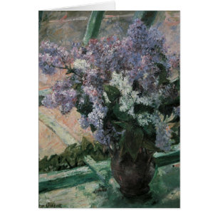 Lilacs dans une fenêtre par Mary Cassatt, Art Vint