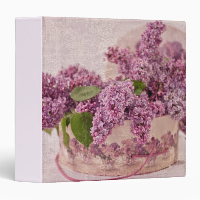 Lilacs In A Victorian Hat Box Binder (Front/Spine)