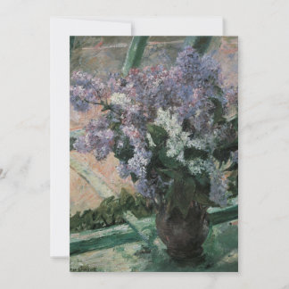 Lilacs in a Window by Mary Cassatt, Vintage Art