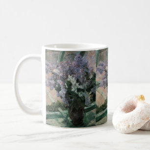 Lilacs in a Window by Mary Cassatt, Vintage Art Coffee Mug
