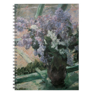 Lilacs in a Window by Mary Cassatt, Vintage Art Notebook