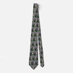 Lilacs in a Window by Mary Cassatt, Vintage Art Tie