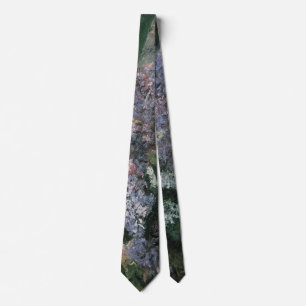 Lilacs in a Window by Mary Cassatt, Vintage Art Tie