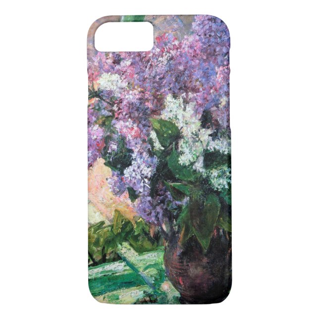 Lilacs in a Window, Mary Cassatt Case-Mate iPhone Case (Back)