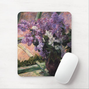 Lilacs in a Window   Mary Cassatt Mouse Pad
