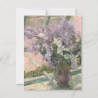 Lilacs in Window by Mary Cassatt American Painter