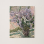 Lilacs in Window by Mary Cassatt American Painter Jigsaw Puzzle<br><div class="desc">Classic Masterpieces - Painting Series - Flowers - Lilacs in a Window (1879) by Mary Cassatt</div>