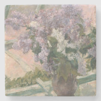 Lilacs in Window by Mary Cassatt American Painter