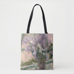 Lilacs in Window by Mary Cassatt American Painter Tote Bag
