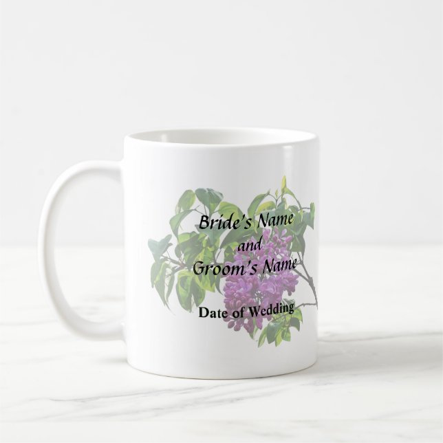 Lilacs Just Opening Coffee Mug (Left)