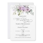 Lilacs Script de verdure Faire-part de mariage pou