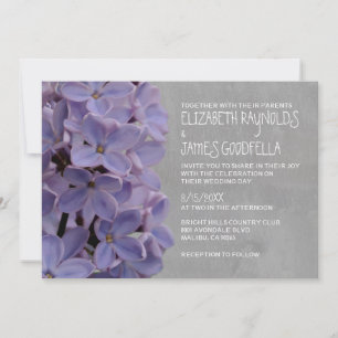 Lilacs Wedding Invitations