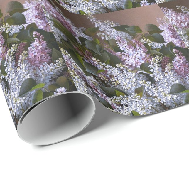 Lilacs Wrapping Paper (Roll Corner)