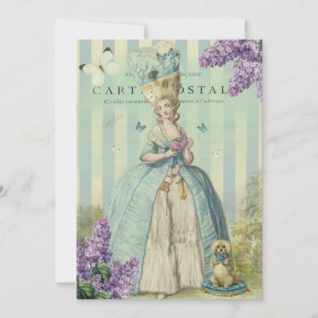 Lilas au printemps invitation (Front)