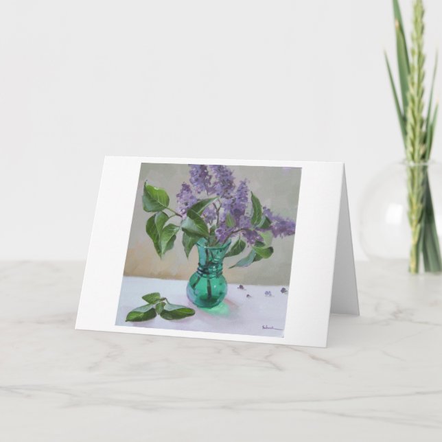 Lilas - carte de voeux vierge (Devant)