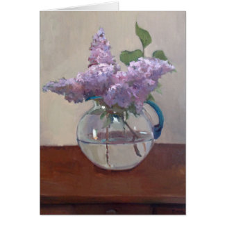 Lilas dans le vase en verre