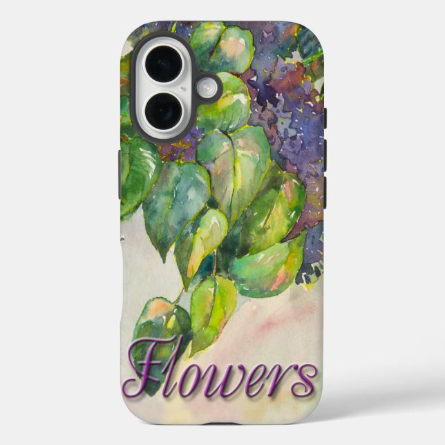 lilas fleurs iPhone / coque ipad (Verso)