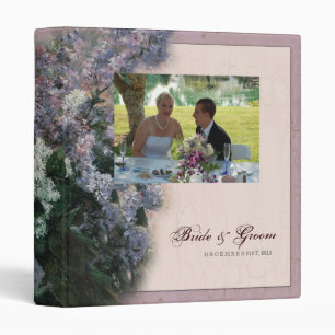 Lilas impressionnistes - classeur de mariage