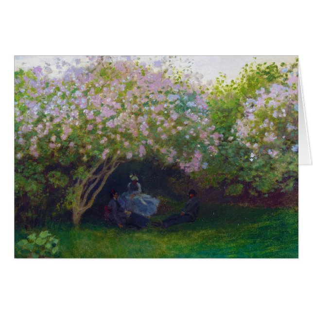 Lilas, temps gris Claude Monet (Devant Horizontal)