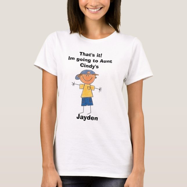 lilboy, That's it!Im going to Aunt Cindy's, Jayden T-Shirt (Front)