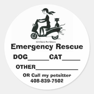 LILCHICK_LOGO 2, Emergency Rescue,... - Customized Classic Round Sticker