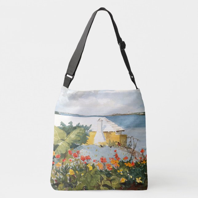 L'île de Bermudes fleurit le sac fourre-tout à (Dos)