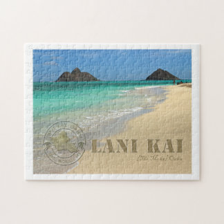 L'île de "Moks" du puzzle de carte postale d'Oahu