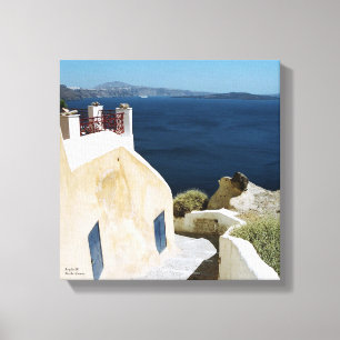 L'île grecque de Santorin toile