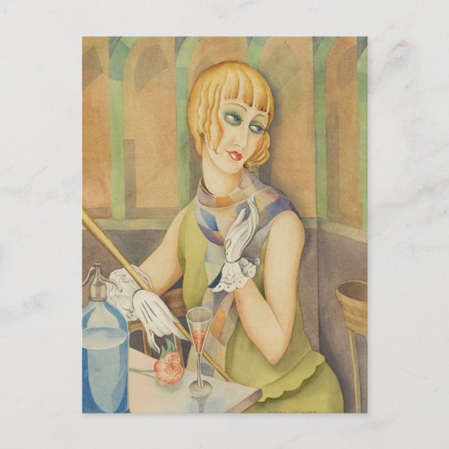 Lili Elbe - Gerda Wegener Holiday Postcard (Front)