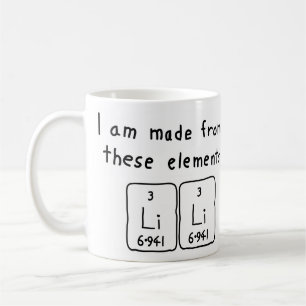 Lili periodic table name mug
