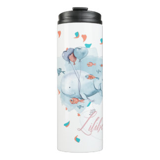 Lilibet Named Magical WHALE Gifts for Girls Thermal Tumbler
