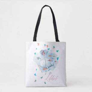 Lilibet Named Magical WHALE Gifts for Girls Tote Bag