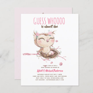 Lilibet Owl Baby Girl Shower