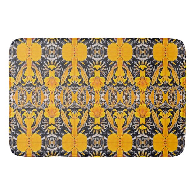 Lilies 2 bath mat (Front)