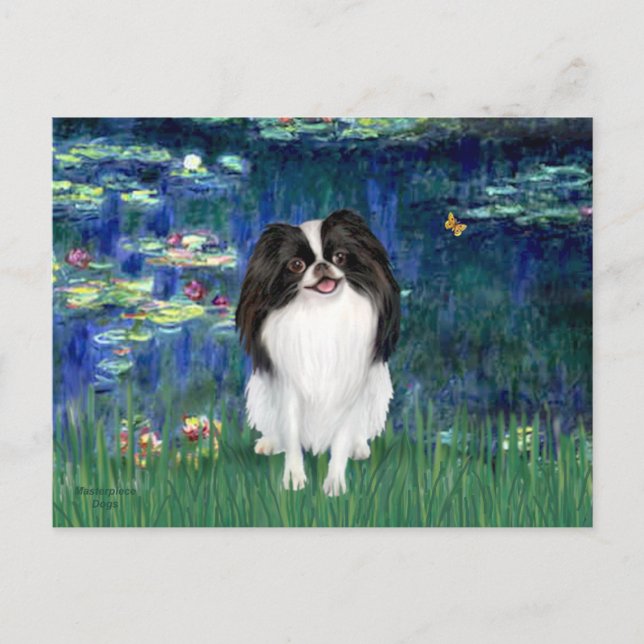 Lilies 5 - Japanese Chin 3 Postcard (Front)