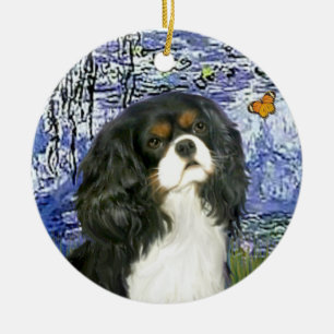 Lilies 6 - Cavalier (tri colour) Ceramic Ornament