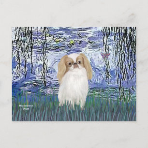Lilies 6 - Japanese Chin (L1) Postcard