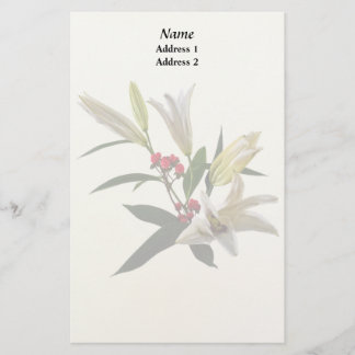 Lilies and Berries Wedding Supplies Stationery