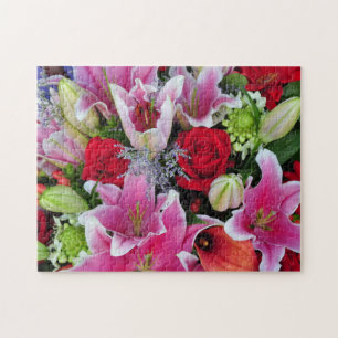 Lilies and roses jigsaw puzzle