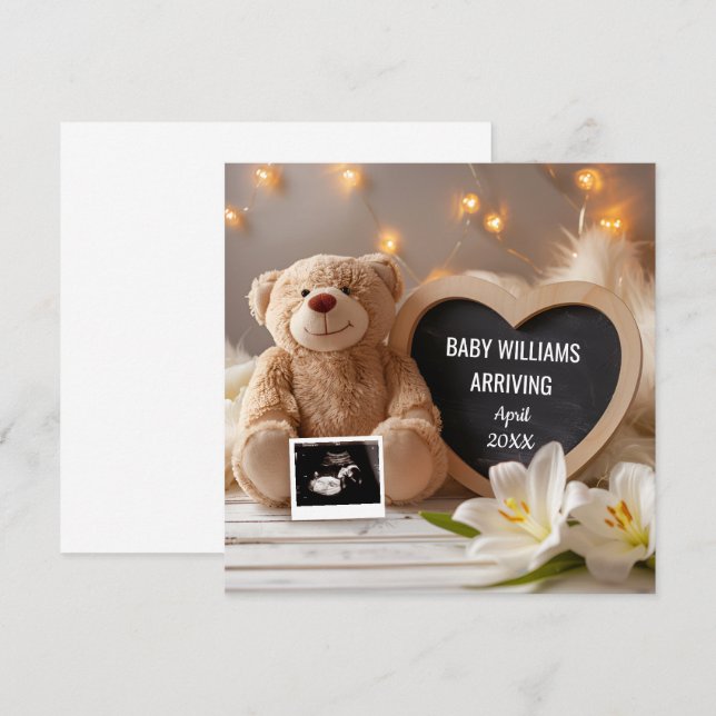 Lilies Baby Announcement Social Media (Front/Back)