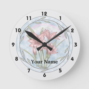 Lilies  clock
