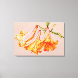 Lilies fine art botanical canvas print large