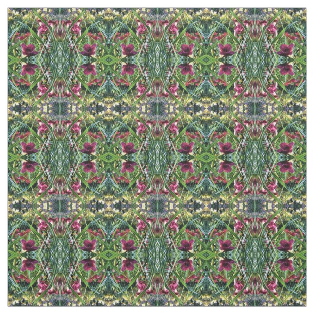 Lilies! geo 1.5 fabric (Swatch)