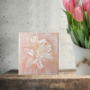 Lilies In Pink Fantasy  Tile
