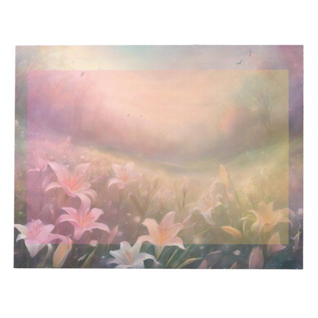Lilies in The Meadow Notepad (Front)